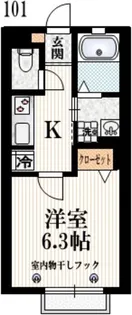 メゾン・デニーン【1階】の間取り