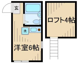 ユナイト平間エルミタージュの杜【1階】の間取り