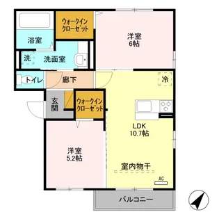 Le・chainon【2階】の間取り