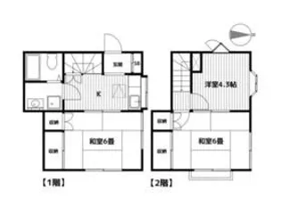 野本ハイツ【1階】の間取り