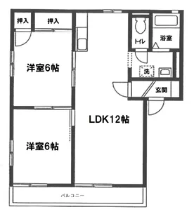 アンファンド・シャテニエ伍番館【2階】の間取り