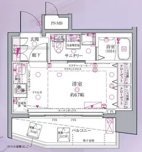 クレヴィスタ戸越銀座【7階】の間取り