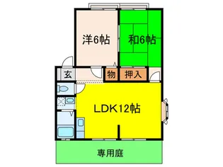 メゾンハイツ中野 II【1階】の間取り