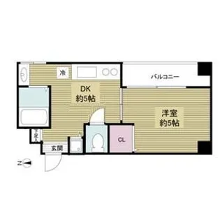 プロスペクト河原町五条【7階】の間取り