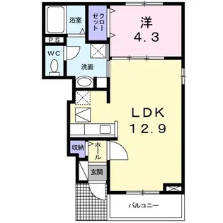 バルーム 7【1階】の間取り