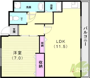 庄山マンション【4階】の間取り