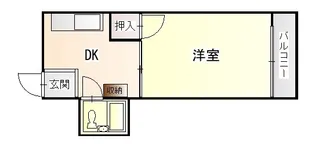 ベルコモンズ大博【5階】の間取り