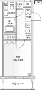レジディア笹塚II【3階】の間取り