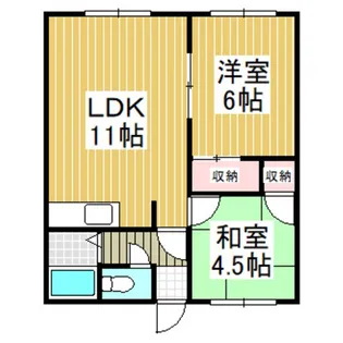 グランドゥール沼ノ端【1階】の間取り