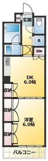 CA CHET(カシェ)【1階】の間取り