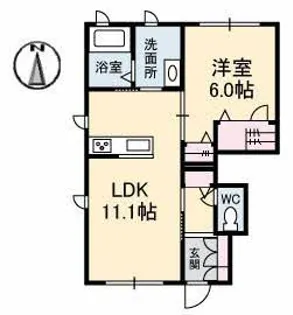 セントヴィレッジ【1階】の間取り