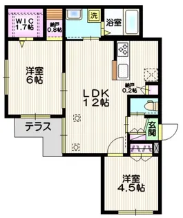 Belle Rose【1階】の間取り