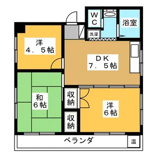 ファミーユタシロ【3階】の間取り