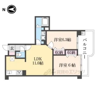 センチュリーアスカX【8階】の間取り