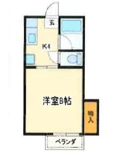 シャンティA【2階】の間取り