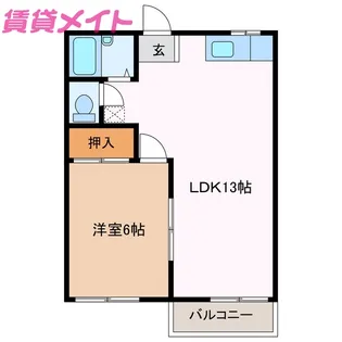 カプレーナ桑名 A棟【2階】の間取り