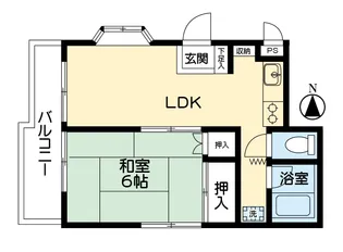 ハイツコスモス【3階】の間取り