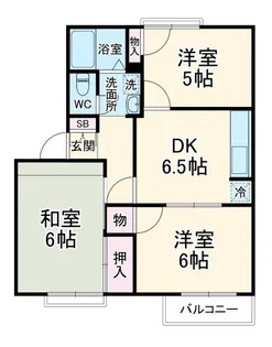 F-STAGE HAYAMA【2階】の間取り