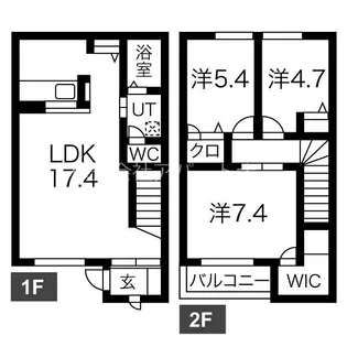 メルツ【1階】の間取り