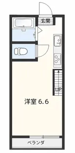 ボンジュール横浜 A【2階】の間取り