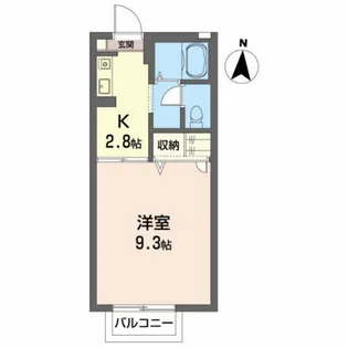 プリムローズ・ヒル【1階】の間取り