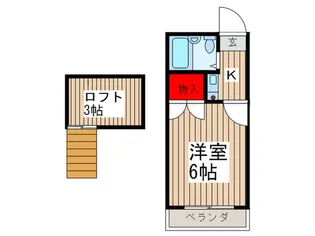 レインボ-ハウス【1階】の間取り