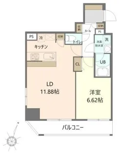 HOPE CITY 秋葉原【6階】の間取り