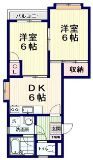 南台グリーンハウス【3階】の間取り