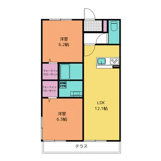CLASSEUM元今泉【1階】の間取り