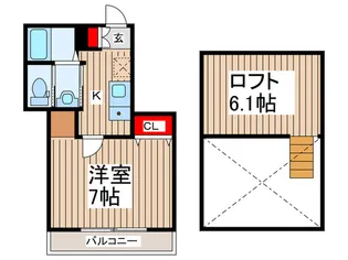 クリーク幕張【2階】の間取り