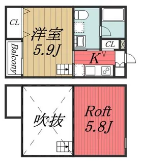 グランクレール【2階】の間取り
