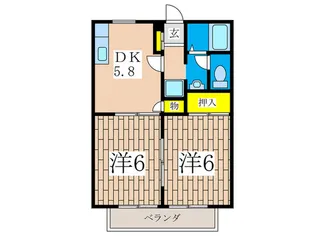 クリエ-ルSANO 3【2階】の間取り