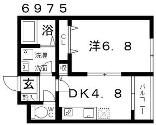 ステラウッド野中I【2階】の間取り