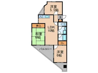 スカイパ-ク一社【4階】の間取り