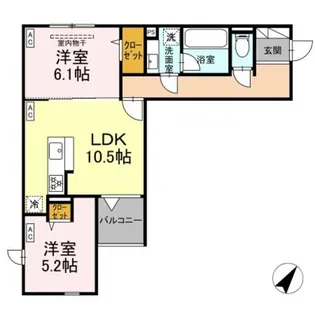 U Residence 森野【3階】の間取り