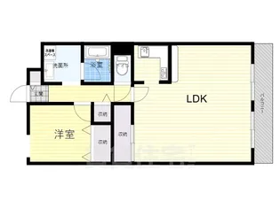 サンフラッツ南桜塚【4階】の間取り