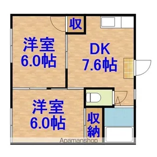 コーポ誉田第2【1階】の間取り