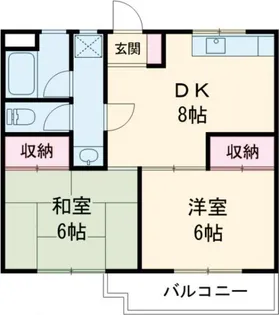 エクセル仙川【2階】の間取り