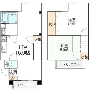 パール仲町マンションの間取り