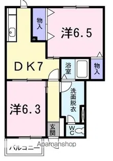 シャトーDEマロン【1階】の間取り