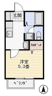 SUN CITY K【2階】の間取り