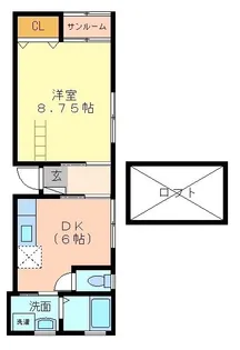 ハイツパルック【2階】の間取り
