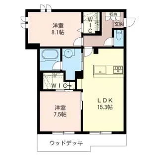 シャーメゾン シャノワール【1階】の間取り