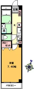 コーポラス・コンフォール【2階】の間取り