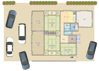 山口県美祢市大嶺町東分向原【一戸建】の間取り