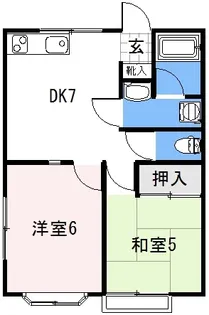 パレス中郷(子持)【2階】の間取り