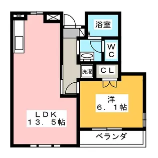 チェリーハイネス【2階】の間取り