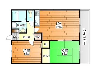 オレンジハイツA【2階】の間取り
