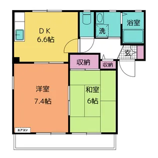 ラローズ A【1階】の間取り