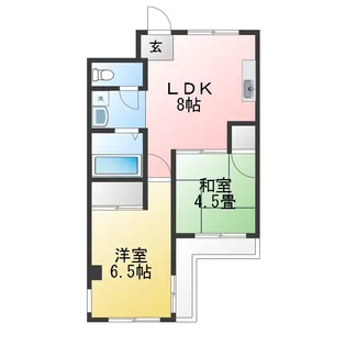 エステート【2階】の間取り